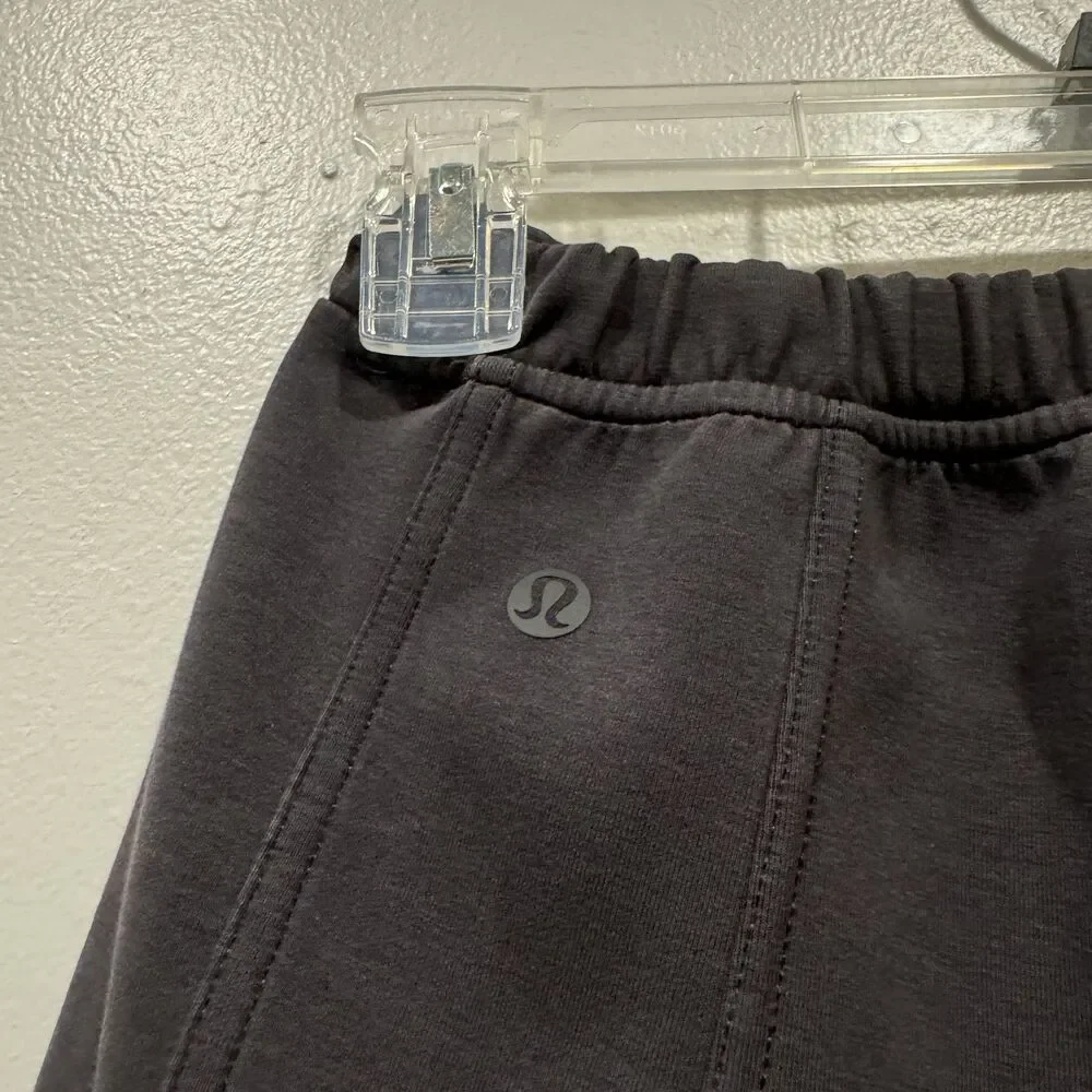 Lululemon Cargo Pant Women sz 0 Cotton Blend Double Knit Streetwear Grunge Black